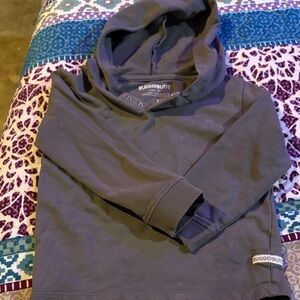 Kids Hooded Pullover Sweater in Grey